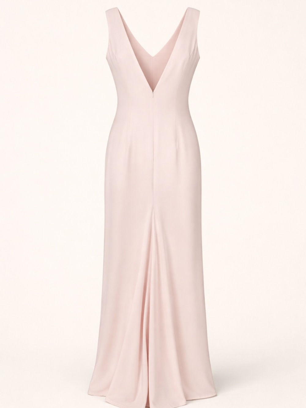 Vintage Jessica McClintock | Pale Pink Bias Cut Dress | Low V Back | Train | Y2K